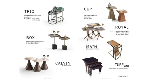Tirio ,Cup,Royal ve Box Sehpa 