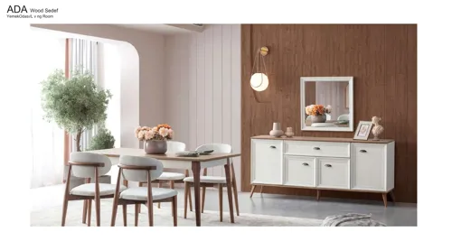 Ada Wood Sedef Yemek Odası