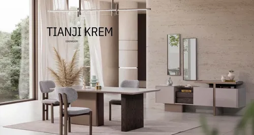 Tianji Krem Yemek Odası
