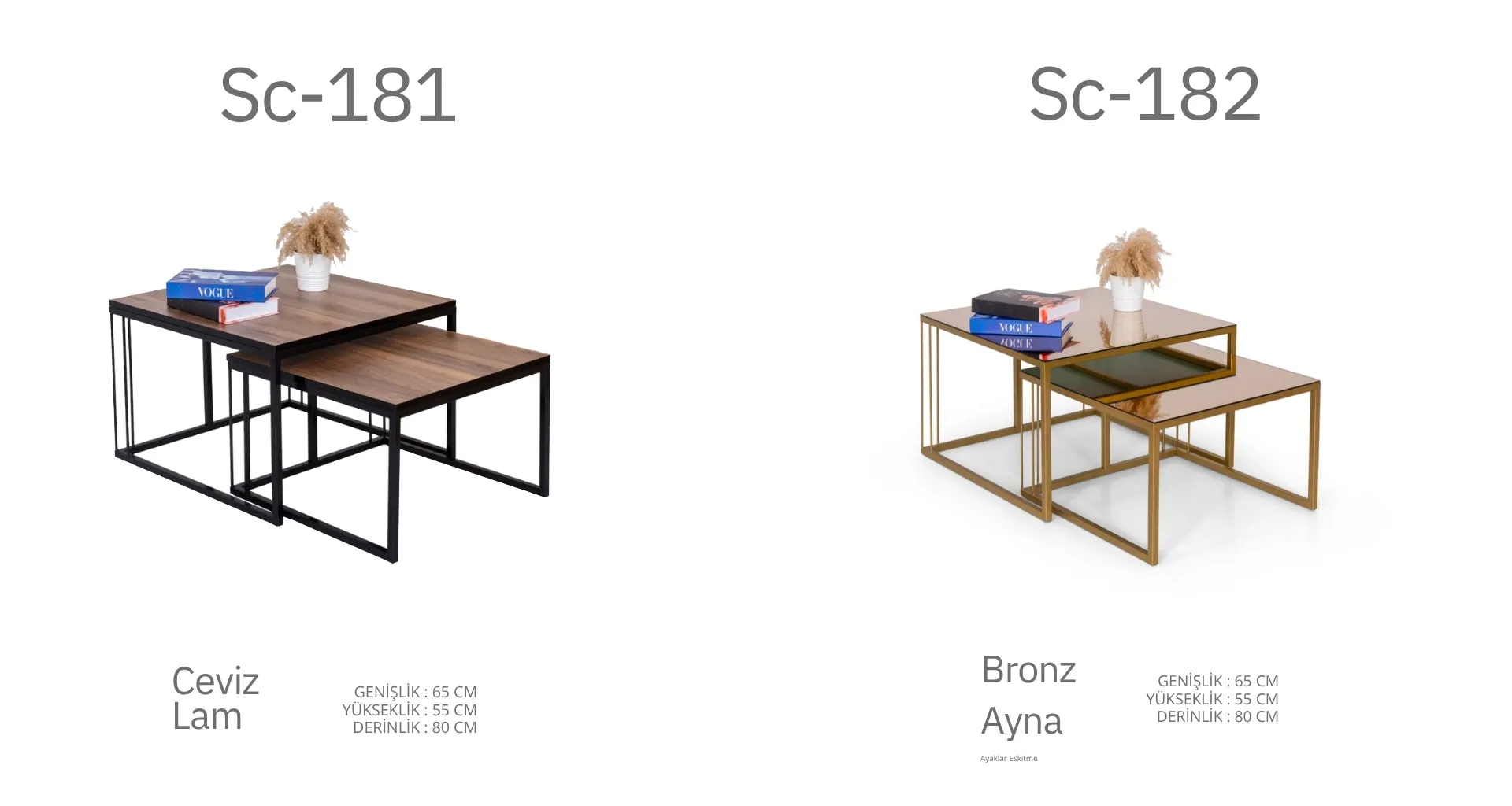 Sc-181 ve Sc-182 Sehpa