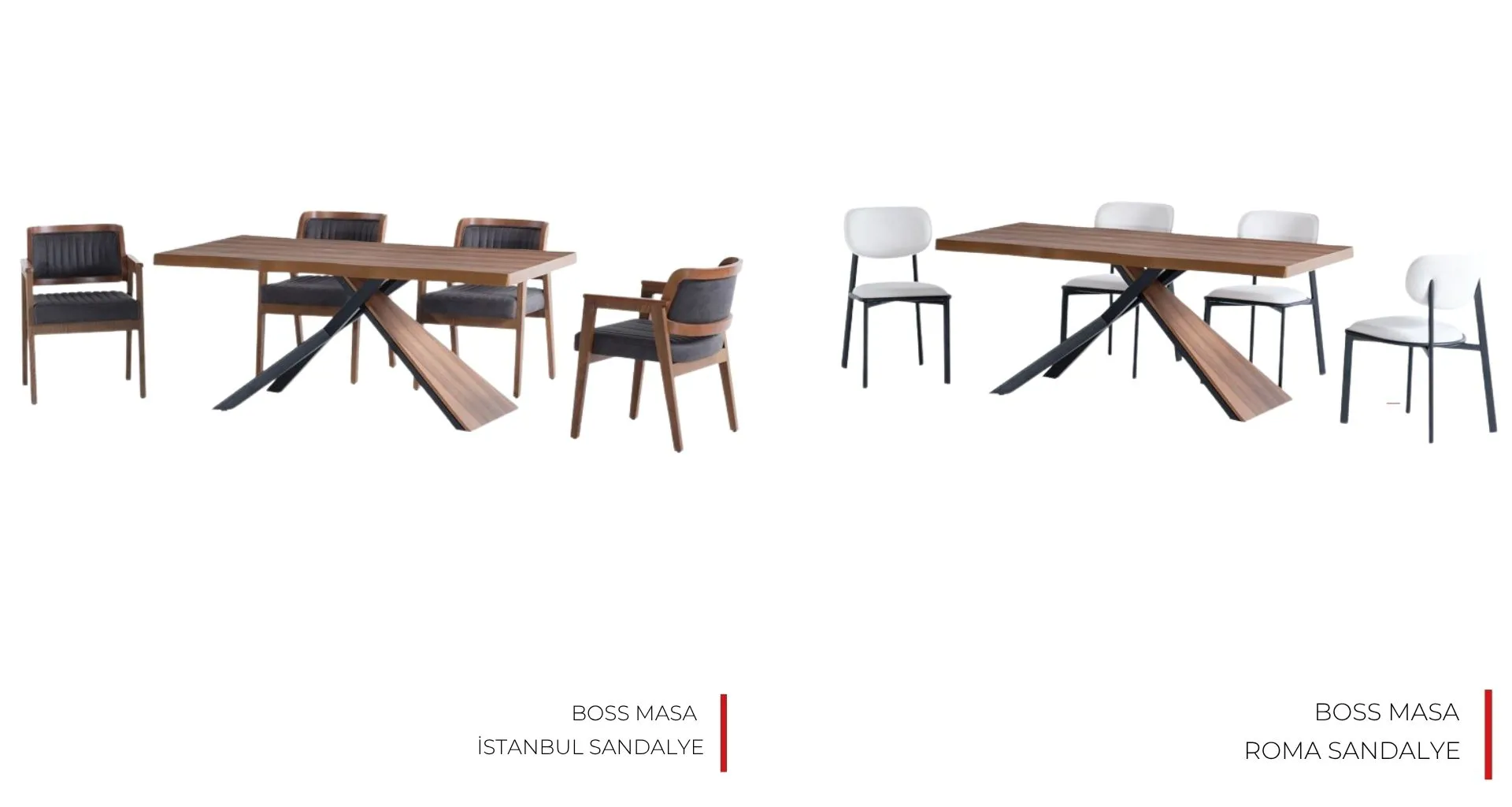 Boss Masa İstanbul ve Roma Sandalye Seti