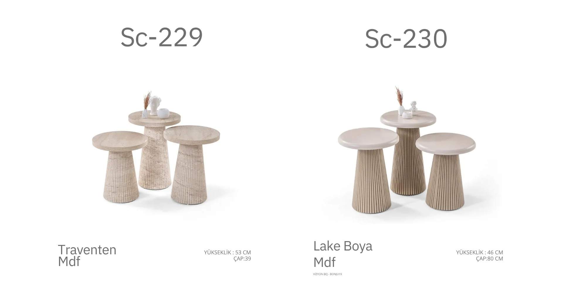 Sc-229 ve Sc-230 Trawenter Sehpa