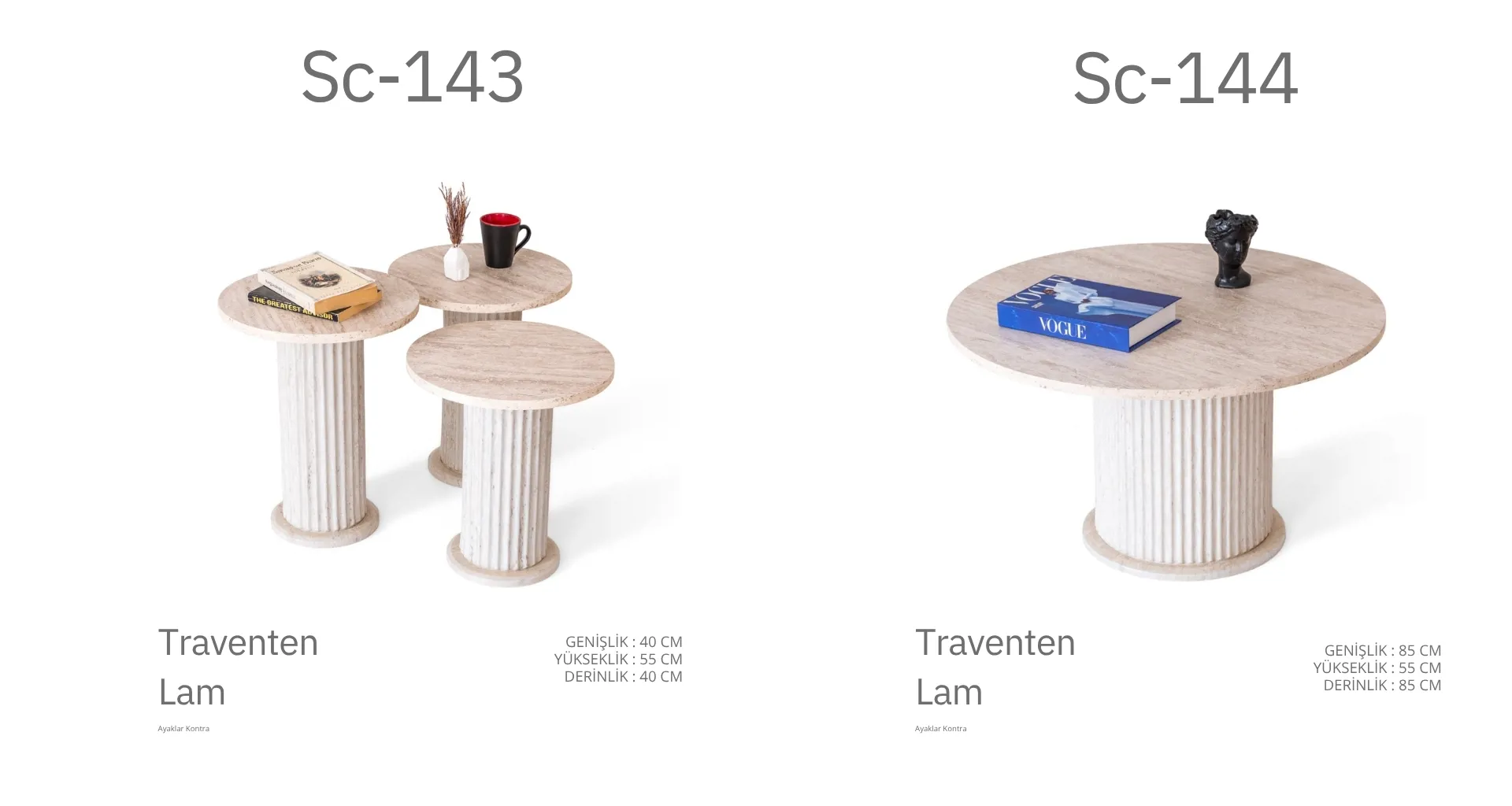 Sc-143 ve Sc-144 Trawenten Lam Sehpa