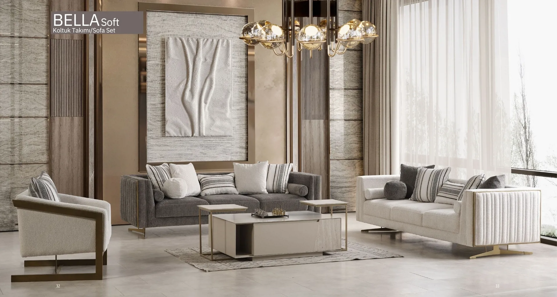 Bella Soft Koltuk Takımı