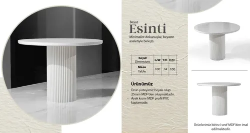 Beyaz Esinti Masa