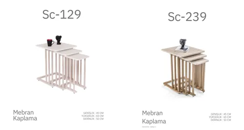 Sc-129 ve Sc-239 Mebran Kaplama Sehpa