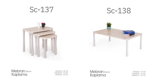 Sc-137 ve Sc-138 Mebran Kaplama Sehpa